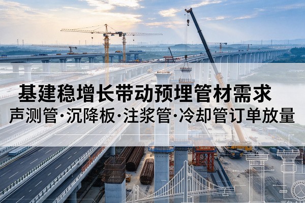 普定基建稳增长带动预埋监测管材需求，声测管、沉降板、注浆管订单持续放量
