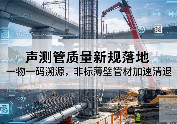 普定声测管质量新规落地，一物一码溯源，非标薄壁管材加速清退